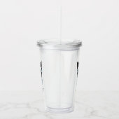 Siamese Cat Mode Smart | Jouw namen toevoegen Acryl Drinkbeker (Rechts)