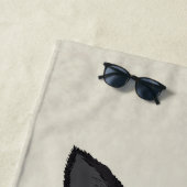 Siamese Cat Mode Smart | Jouw namen toevoegen Strandlaken (In situ)