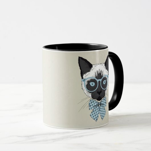 Siamese Cat Mode Smart Mok (Voorkant rechts)