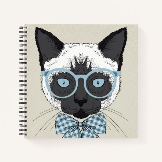 Siamese Cat Mode Smart Notitieboek (Voorkant)