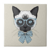 Siamese Cat Mode Smart Tegeltje (Voorkant)