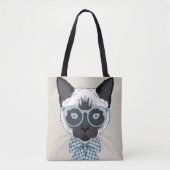 Siamese Cat Mode Smart Tote Bag (Voorkant)