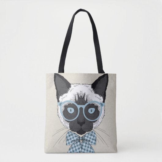 Siamese Cat Mode Smart Tote Bag (Voorkant)