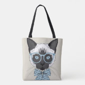 Siamese Cat Mode Smart Tote Bag (Achterkant)