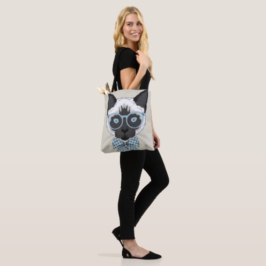 Siamese Cat Mode Smart Tote Bag (Op model)