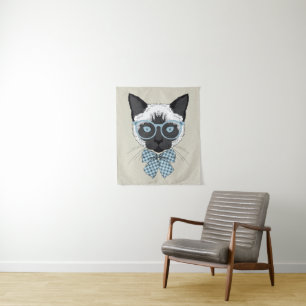 Siamese Cat Mode Smart Wandkleed