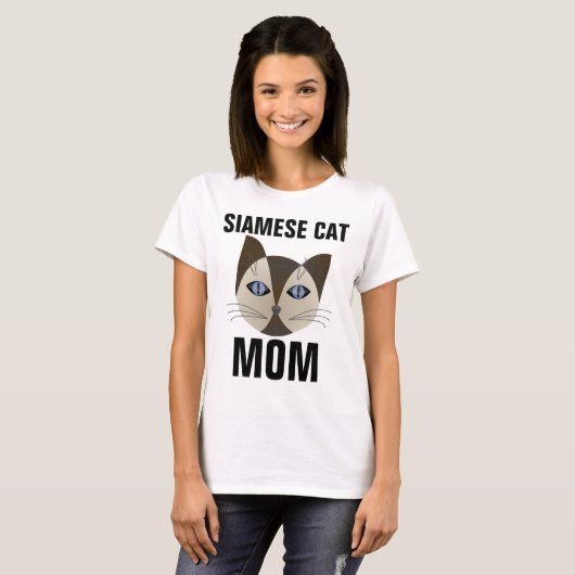 SIAMESE CAT MOM-t-shirts T-shirt (Voorkant volledig)
