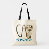 Siamese Cat Mom Tote Bag (Achterkant)