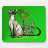 Siamese Cat Mousepad Muismat (Voorkant)
