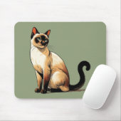 Siamese Cat Muismat (Met muis)