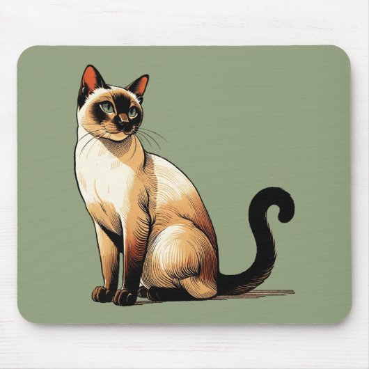 Siamese Cat Muismat (Voorkant)