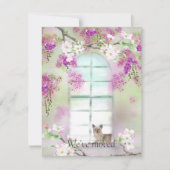 Siamese Cat New Address Notice Kaart Notitiekaartje (Voorkant)