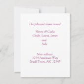 Siamese Cat New Address Notice Kaart Notitiekaartje (Achterkant)