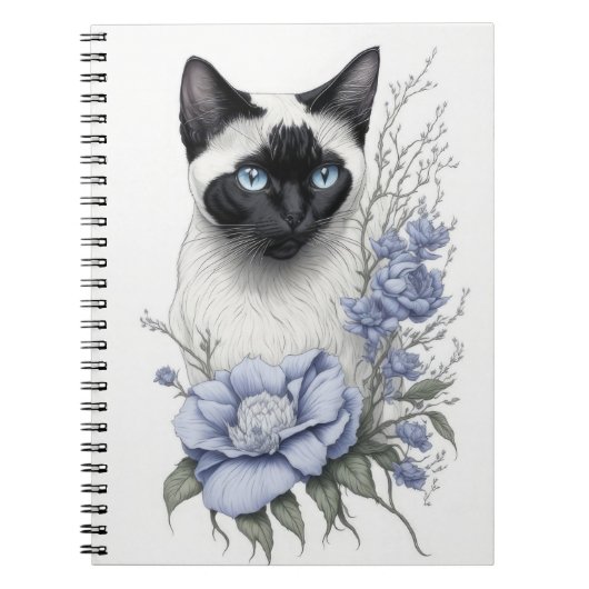 Siamese Cat Notitieboek (Voorkant)