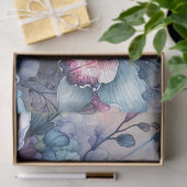 Siamese Cat Orchid Flowers Portrait Tissuepapier (Geschenk)