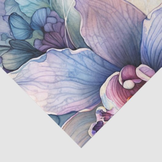 Siamese Cat Orchid Flowers Portrait Tissuepapier (Detail)