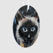 Siamese cat ornament (voorkant)