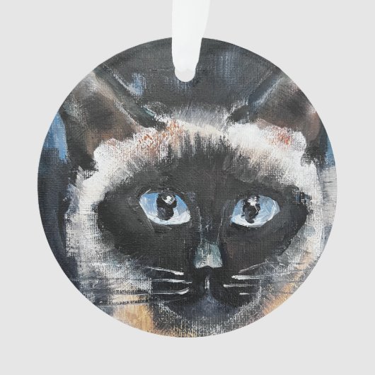 Siamese cat ornament (voorkant)
