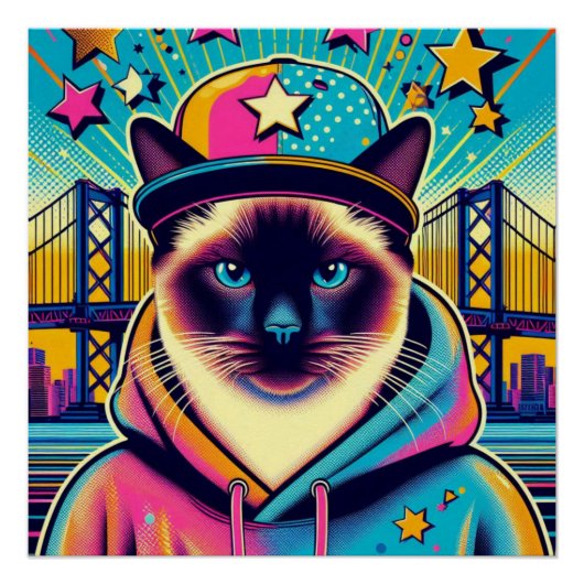 SIAMESE CAT PERFECT POSTER (Voorkant)