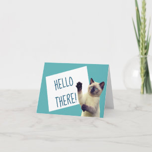 Siamese Cat Photo Personal Note Card Notitiekaartje