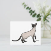 Siamese Cat Post Card Briefkaart (Staand voorkant)
