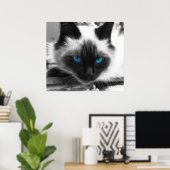 Siamese Cat Poster (Thuiskantoor)