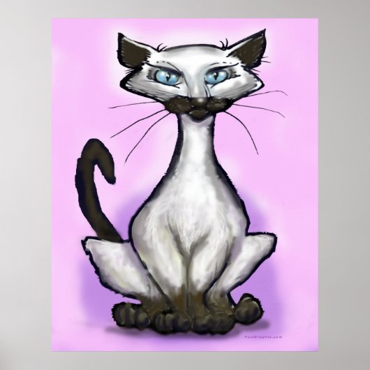 Siamese Cat Poster (Voorkant)