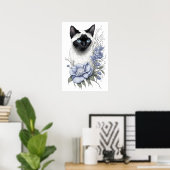 Siamese Cat Poster (Thuiskantoor)