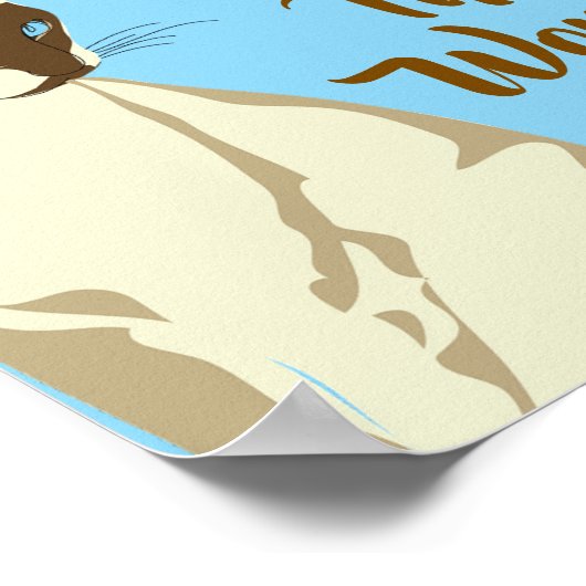 Siamese Cat Quotes Poster (Hoek)