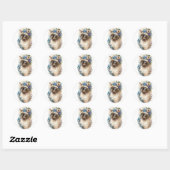 Siamese Cat Ronde Sticker (Vel)