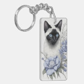 Siamese Cat Sleutelhanger (Voorkant Links)