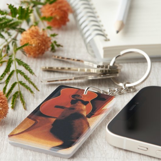 Siamese Cat Sleutelhanger (Voorkant Rechts)