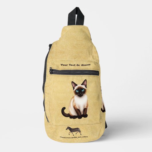 Siamese Cat Sling Bag (Voorkant)