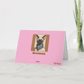 Siamese Cat Stained Glass Folded Greeting Card Kaart (Achterkant)