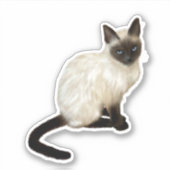 Siamese Cat Sticker (Voorkant)