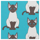 Siamese Cat Stof (Close Up)
