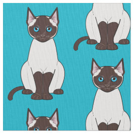 Siamese Cat Stof