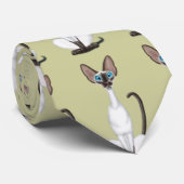 Siamese Cat Stropdas (Opgerold)