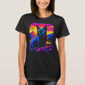 Siamese Cat Sunset T-shirt (Voorkant)
