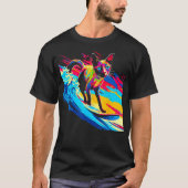 Siamese Cat Surf T-shirt (Voorkant)