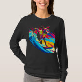 Siamese Cat Surf T-shirt (Voorkant)