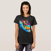 Siamese Cat Surf T-shirt (Voorkant volledig)