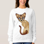 Siamese Cat Sweatshirt (Voorkant)