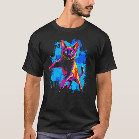 Siamese Cat T-shirt (Voorkant)