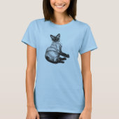 Siamese Cat T-shirt (Voorkant)