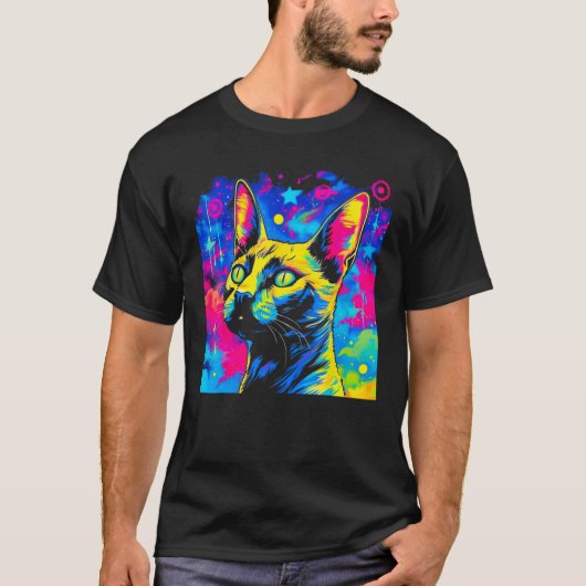 Siamese Cat T-shirt (Voorkant)