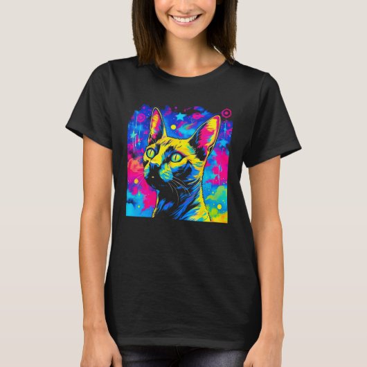 Siamese Cat   T-shirt (Voorkant)