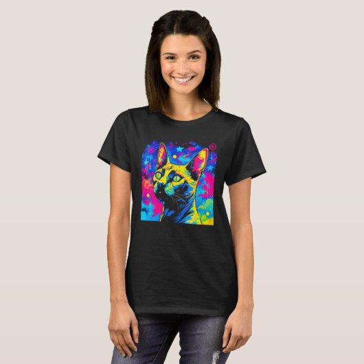 Siamese Cat   T-shirt (Voorkant volledig)