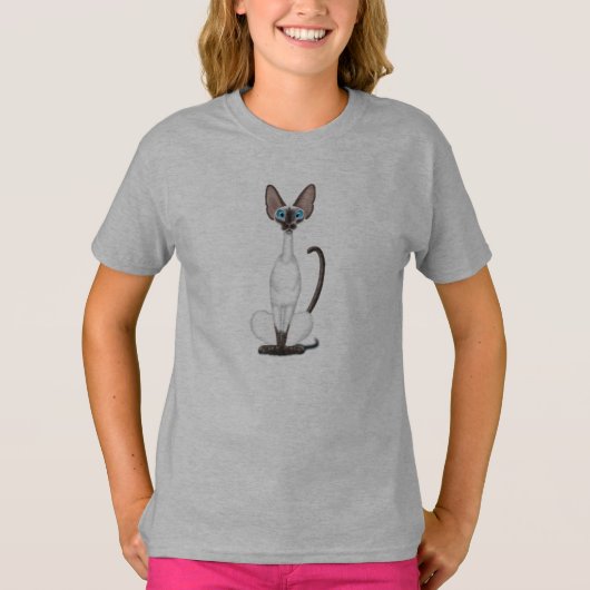 Siamese Cat T-shirt (Voorkant)