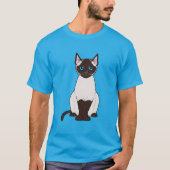 Siamese Cat T-shirt (Voorkant)